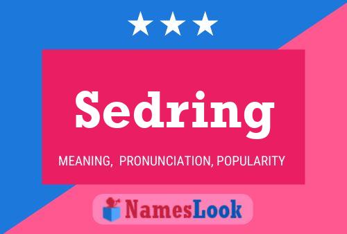 Sedring Name Poster