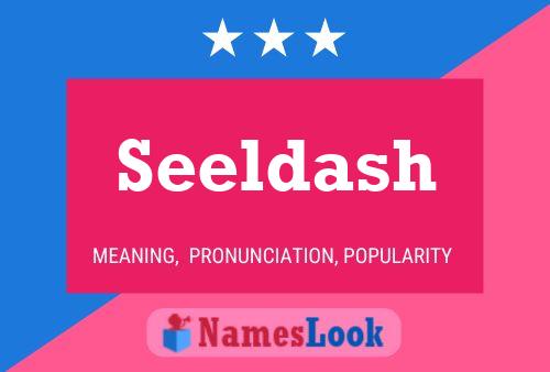 Seeldash Name Poster