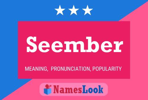 Seember Name Poster