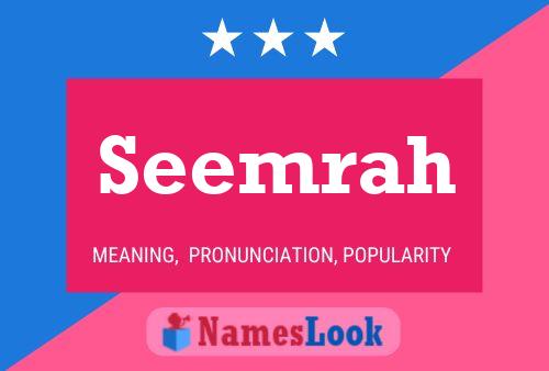 Seemrah Name Poster