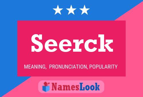 Seerck Name Poster