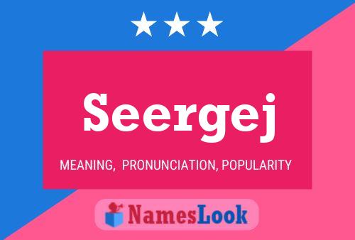 Seergej Name Poster