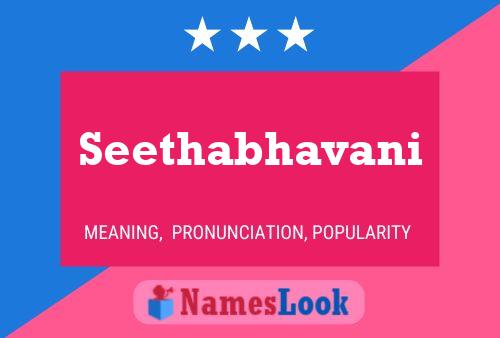 Seethabhavani Name Poster