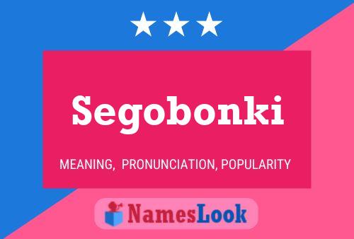 Segobonki Name Poster