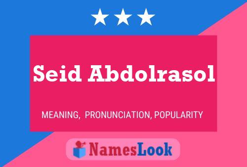 Seid Abdolrasol Name Poster