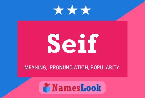 Seif Name Poster