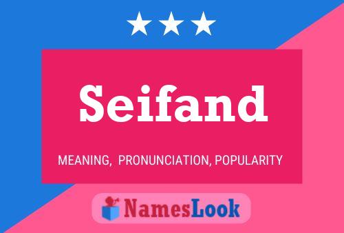 Seifand Name Poster