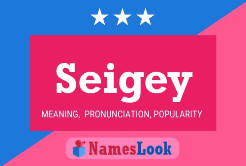 Seigey Name Poster