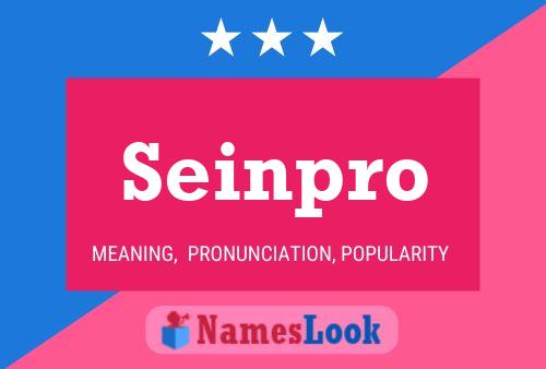 Seinpro Name Poster