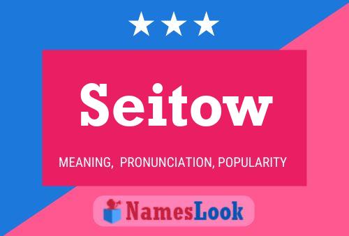 Seitow Name Poster