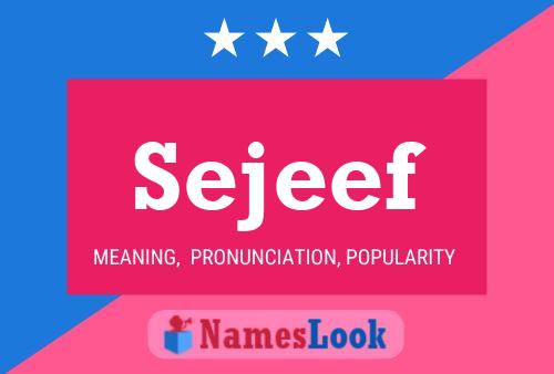 Sejeef Name Poster