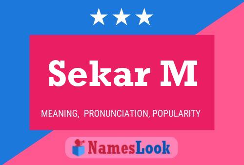 Sekar M Name Poster