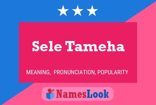 Sele Tameha Name Poster