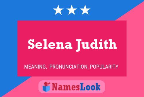 Selena Judith Name Poster