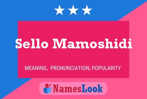 Sello Mamoshidi Name Poster