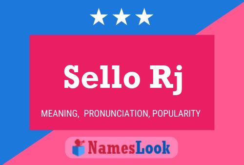 Sello Rj Name Poster