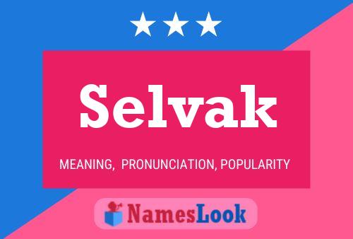 Selvak Name Poster