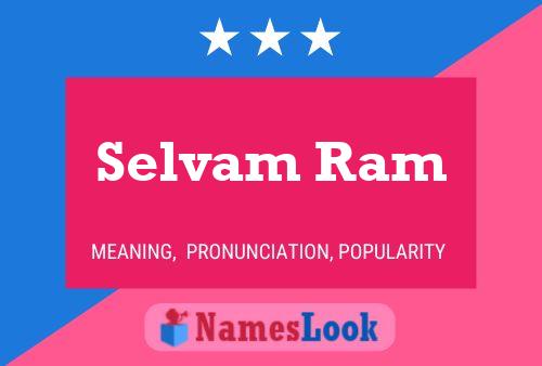 Selvam Ram Name Poster