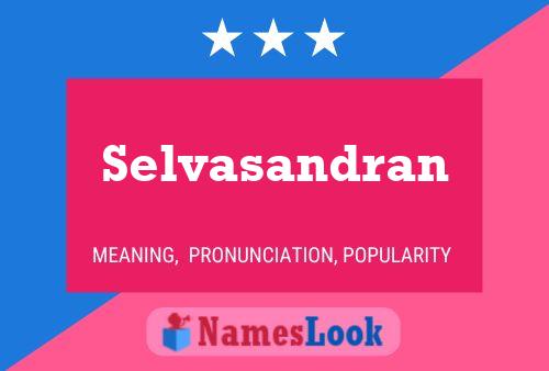 Selvasandran Name Poster