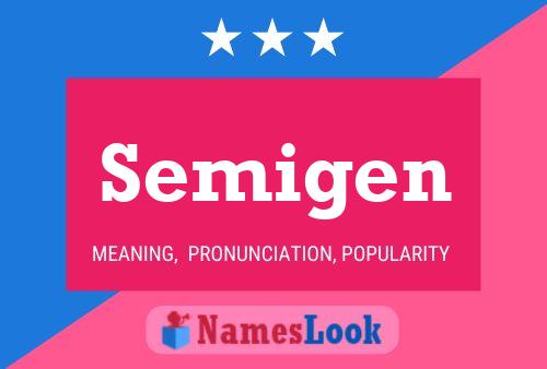 Semigen Name Poster