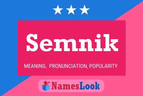 Semnik Name Poster