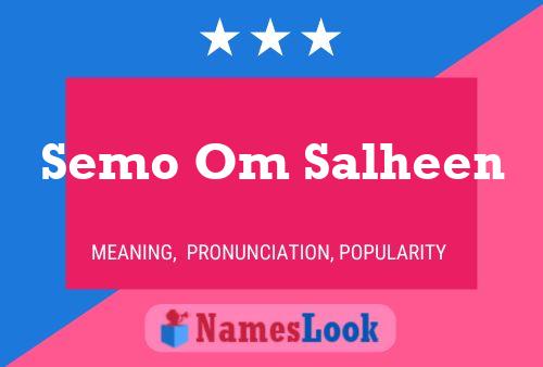 Semo Om Salheen Name Poster