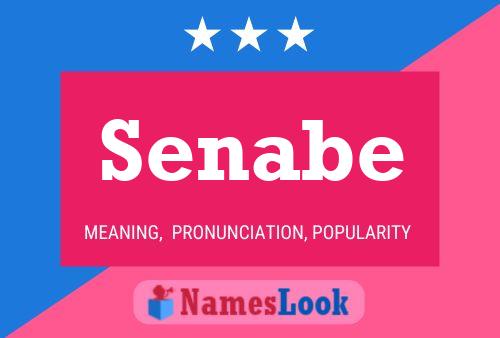 Senabe Name Poster