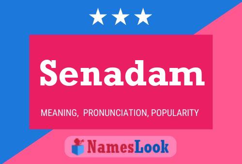 Senadam Name Poster