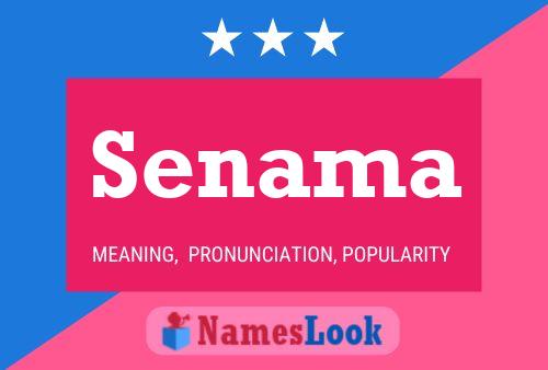 Senama Name Poster