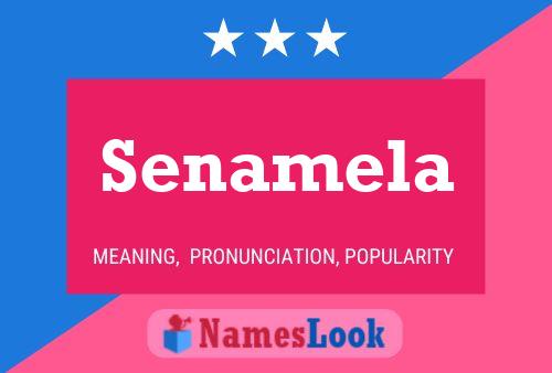 Senamela Name Poster