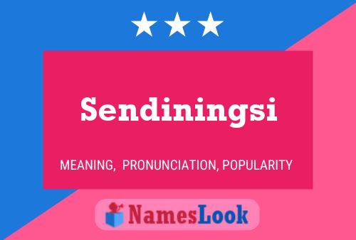 Sendiningsi Name Poster