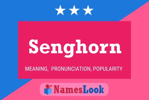 Senghorn Name Poster