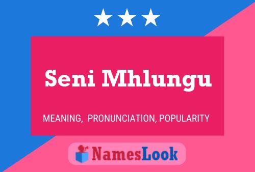 Seni Mhlungu Name Poster