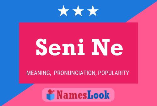 Seni Ne Name Poster