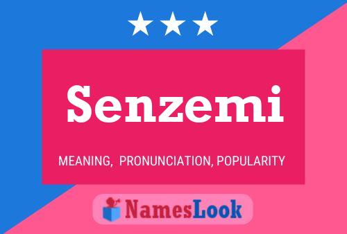 Senzemi Name Poster