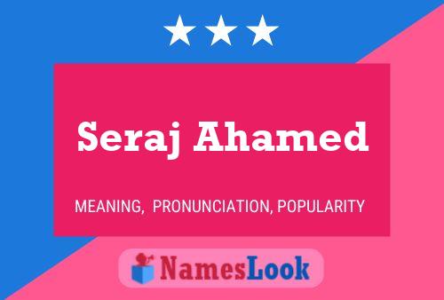 Seraj Ahamed Name Poster