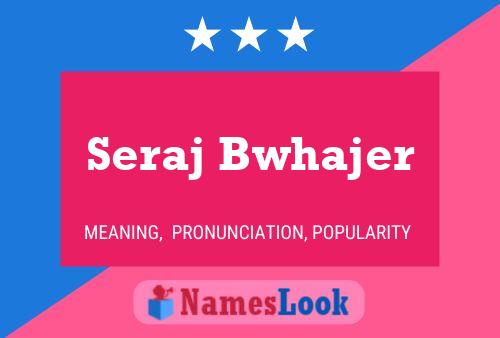 Seraj Bwhajer Name Poster