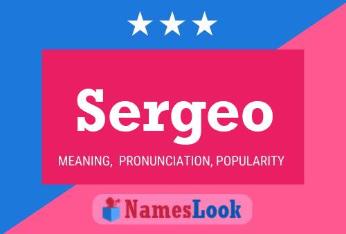 Sergeo Name Poster