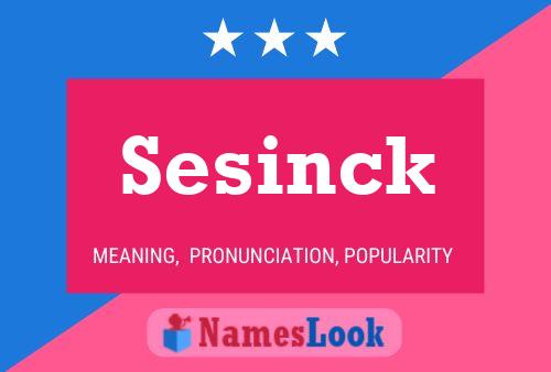 Sesinck Name Poster