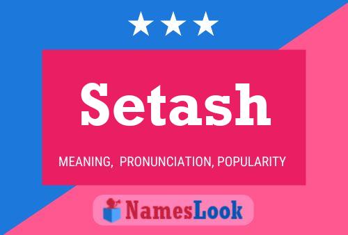 Setash Name Poster