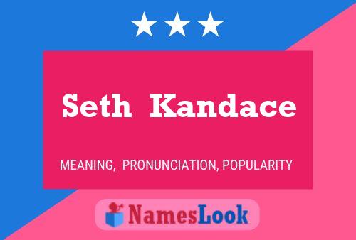 Seth  Kandace Name Poster