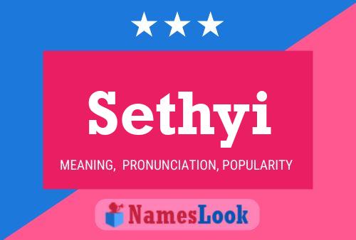 Sethyi Name Poster