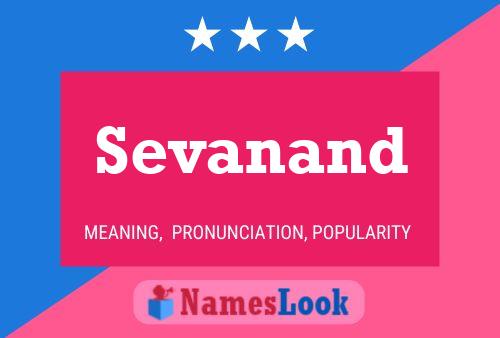 Sevanand Name Poster