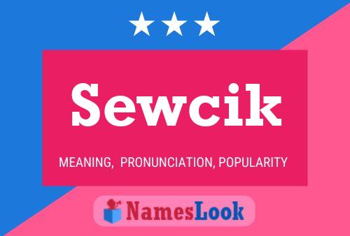 Sewcik Name Poster