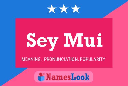 Sey Mui Name Poster