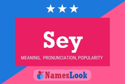 Sey Name Poster