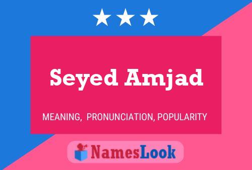 Seyed Amjad Name Poster