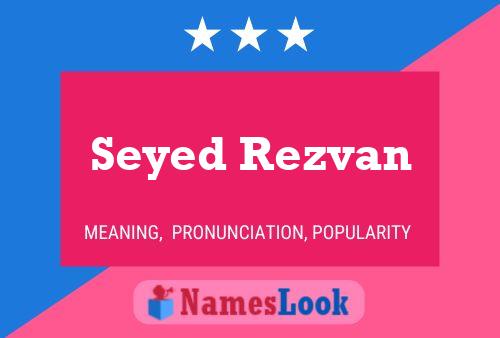 Seyed Rezvan Name Poster