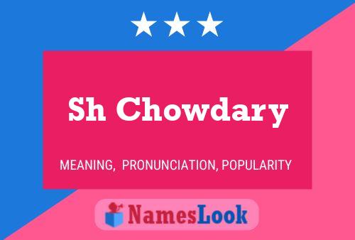 Sh Chowdary Name Poster