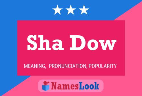 Sha Dow Name Poster